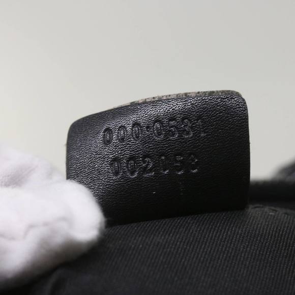 GUCCI Bamboo GG Canvas Hand Bag Black 000 0531 Auth ep3586 - Picture 12 of 16